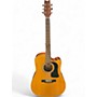 Used Washburn D100CE Natural Acoustic Electric Guitar Natural