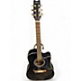 Used Washburn D100CEB Black Acoustic Electric Guitar Black