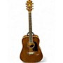 Used Washburn D100DLMK Natural Acoustic Guitar Natural