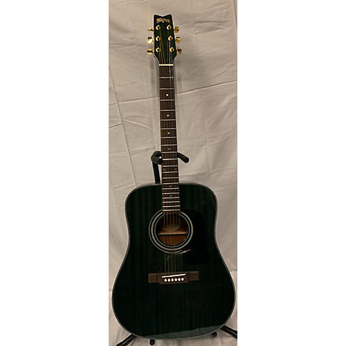 Washburn Used Washburn D100MCBL Emerald Green Acoustic Guitar Emerald Green