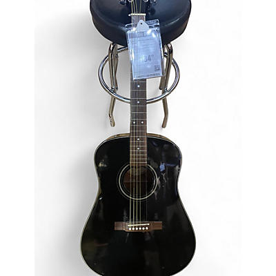 Used Washburn D10BK Black Acoustic Guitar