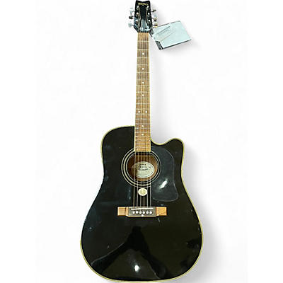 Used Washburn D10CE Black Acoustic Electric Guitar