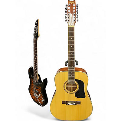 Used Washburn D10S/12 Natural 12 String Acoustic Guitar