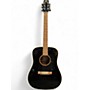 Used Washburn D10SB Black Acoustic Guitar Black