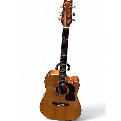 Used Washburn D10SCE Natural Acoustic Electric Guitar