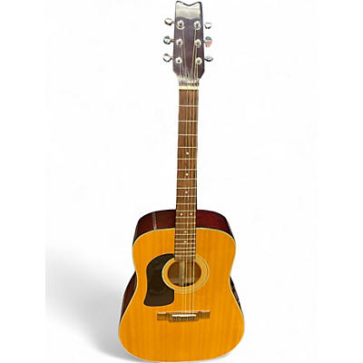 Used Washburn  D12L left handed  Natural Acoustic Guitar