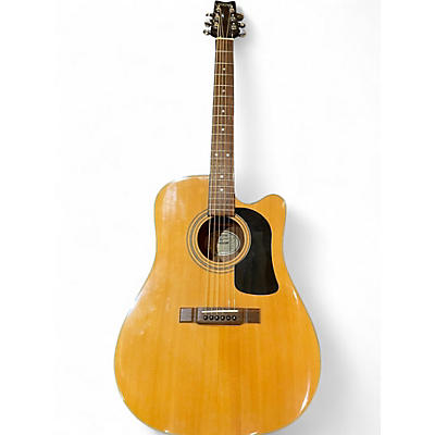 Used Washburn D12SCE Natural Acoustic Guitar