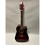 Used Washburn Used Washburn D17CE Trans Red Acoustic Electric Guitar Trans Red