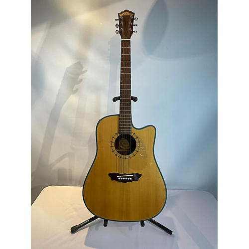 Washburn Used Washburn D46SCE Natural Acoustic Electric Guitar Natural