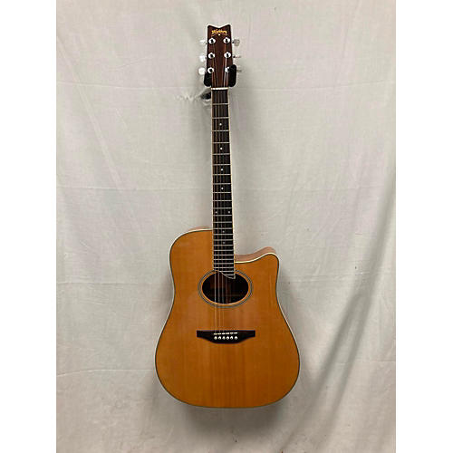 Washburn Used Washburn DC60 LEXINGTON STEPHEN DAVIS EXTENDED CUTAWAY Natural Acoustic Electric Guitar Natural