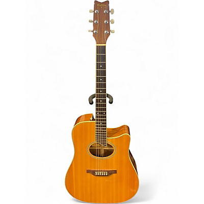 Used Washburn DC60E Natural Acoustic Electric Guitar