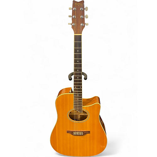 Used Washburn DC60E Natural Acoustic Electric Guitar Natural