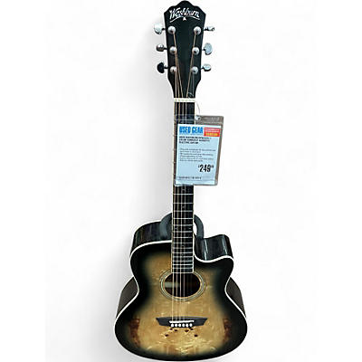 Used Washburn DFBACEB 2 Color Sunburst Acoustic Electric Guitar