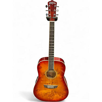 Used Washburn DFBDA DEEP FOREST BURL D AMBER FADE Acoustic Guitar