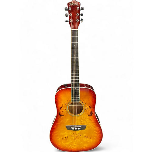 Washburn Used Washburn DFBDA-U Deep Forest Burl Amber Fade Acoustic Guitar Deep Forest Burl Amber Fade