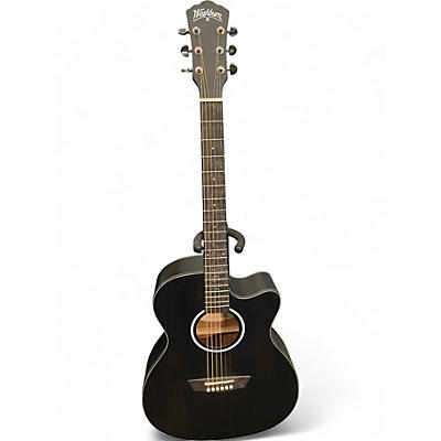 Used Washburn DFEACE EBONY ACE STRIPE Acoustic Electric Guitar