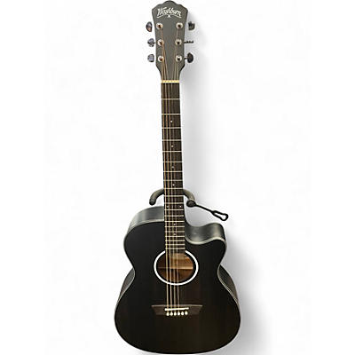 Used Washburn DFEACE-U Black Acoustic Electric Guitar