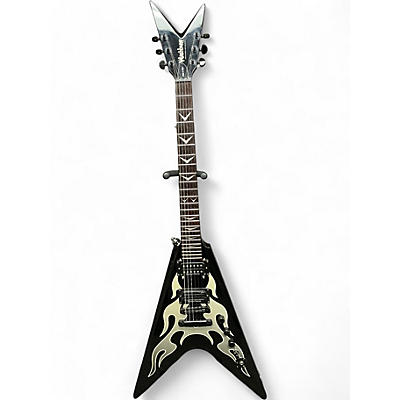 Used Washburn DIME V PRO KERRY KING BLACK TRIBAL FINISH Solid Body Electric Guitar