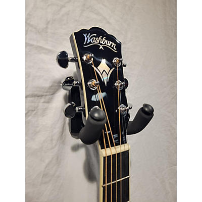 Washburn Used Washburn EA12B Black Acoustic Electric Guitar