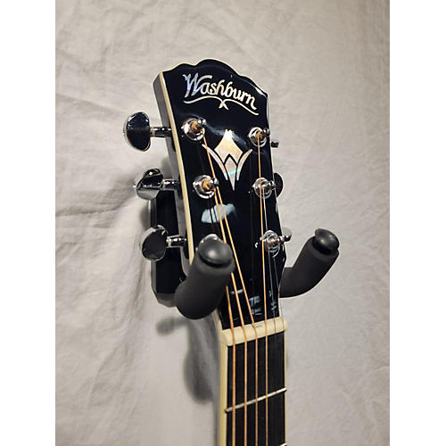 Washburn Used Washburn EA12B Black Acoustic Electric Guitar Black