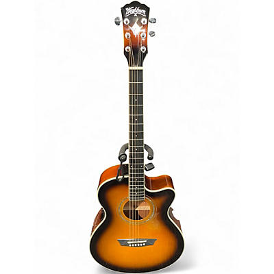 Used Washburn EA15 2 Color Sunburst Acoustic Electric Guitar