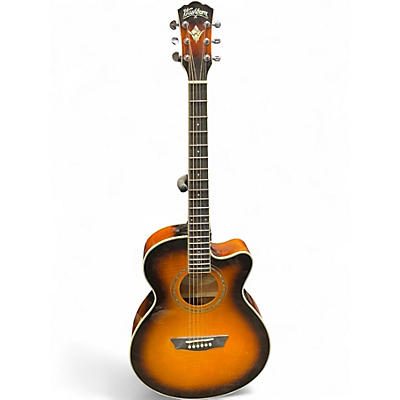 Used Washburn EA15ATB  2 Color Sunburst Acoustic Electric Guitar