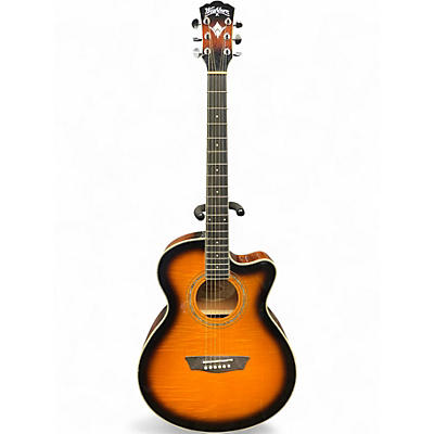 Used Washburn EA15ATB 2 Color Sunburst Acoustic Guitar