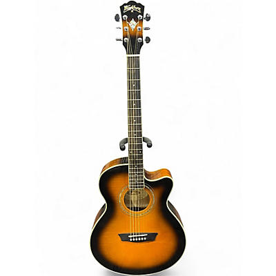 Used Washburn EA15ATB 2 Color Sunburst Acoustic Guitar