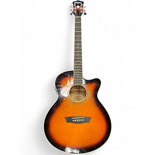 Used Washburn EA15ATB 2 Tone Sunburst Acoustic Electric Guitar 2 Tone Sunburst
