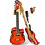 Used Washburn EA15ITB Red Acoustic Electric Guitar Red