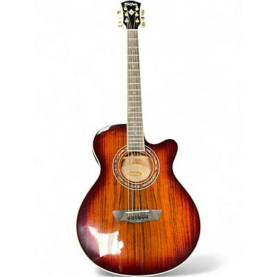 Used Washburn EA55G-A-U 2 Color Sunburst Acoustic Electric Guitar
