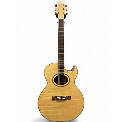 Used Washburn EA9F WHITE Acoustic Guitar