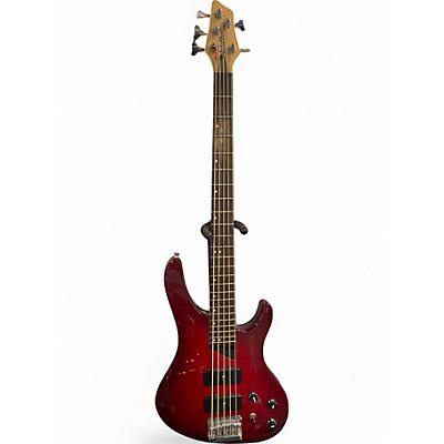Used Washburn HAMMERHEAD Crimson Red Burst Electric Bass Guitar