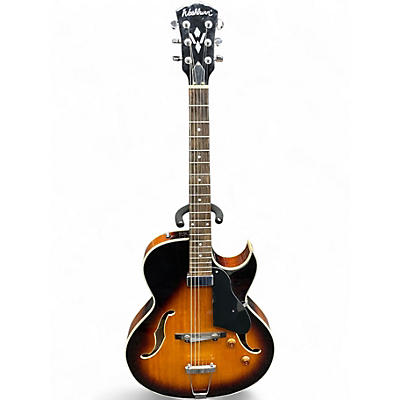 Used Washburn HB15 2 Color Sunburst Hollow Body Electric Guitar