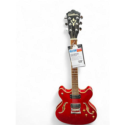 Used Washburn HB30 Cherry Hollow Body Electric Guitar Cherry