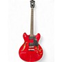 Used Washburn HB30 Cherry Hollow Body Electric Guitar Cherry