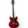 Used Washburn HB30 Crimson Red Burst Hollow Body Electric Guitar Crimson Red Burst
