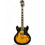 Used Washburn Used Washburn HB35 2 Tone Sunburst Hollow Body Electric Guitar 2 Tone Sunburst