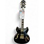 Used Washburn HB35 Black Hollow Body Electric Guitar Black