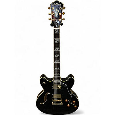 Used Washburn HB35 Black Hollow Body Electric Guitar