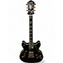 Used Washburn HB35 Black Hollow Body Electric Guitar Black