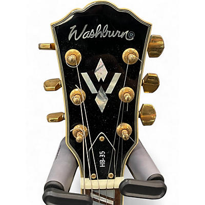 Used Washburn HB35 Dakota Red Hollow Body Electric Guitar