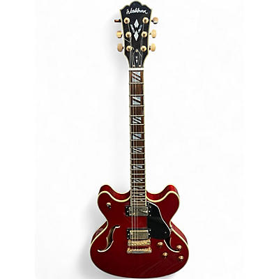 Used Washburn HB35 Red Hollow Body Electric Guitar