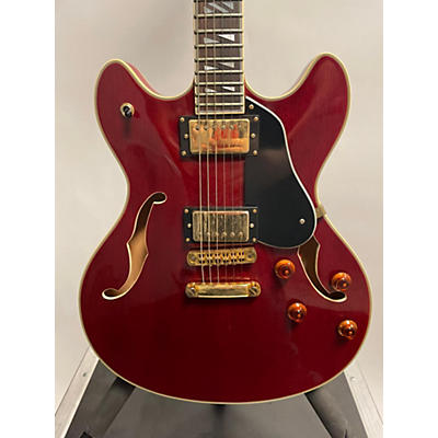 Washburn Used Washburn HB35 Trans Red Hollow Body Electric Guitar