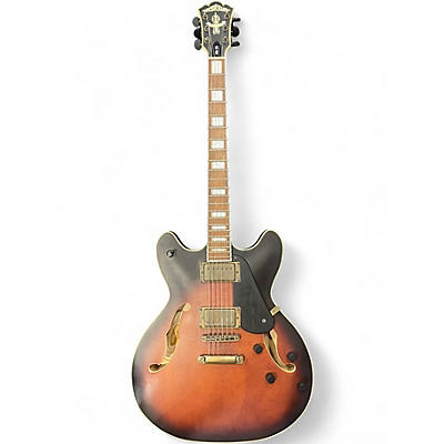 Used Washburn HB36 2 Color Sunburst Hollow Body Electric Guitar