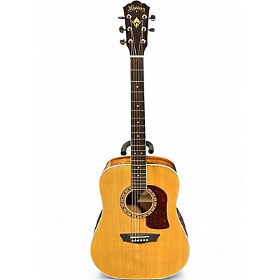 Used Washburn HD10S-0 Natural Acoustic Guitar
