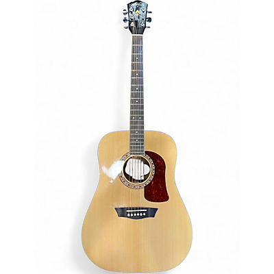 Used Washburn HD10S-0 Natural Acoustic Guitar