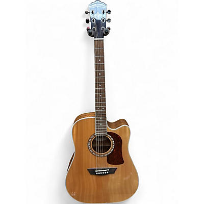 Used Washburn HD10SCE Natural Acoustic Electric Guitar