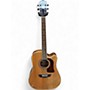 Used Washburn HD10SCE Natural Acoustic Electric Guitar Natural