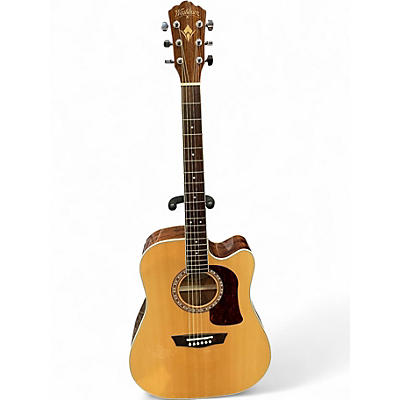 Used Washburn HD10SCE Natural Acoustic Guitar